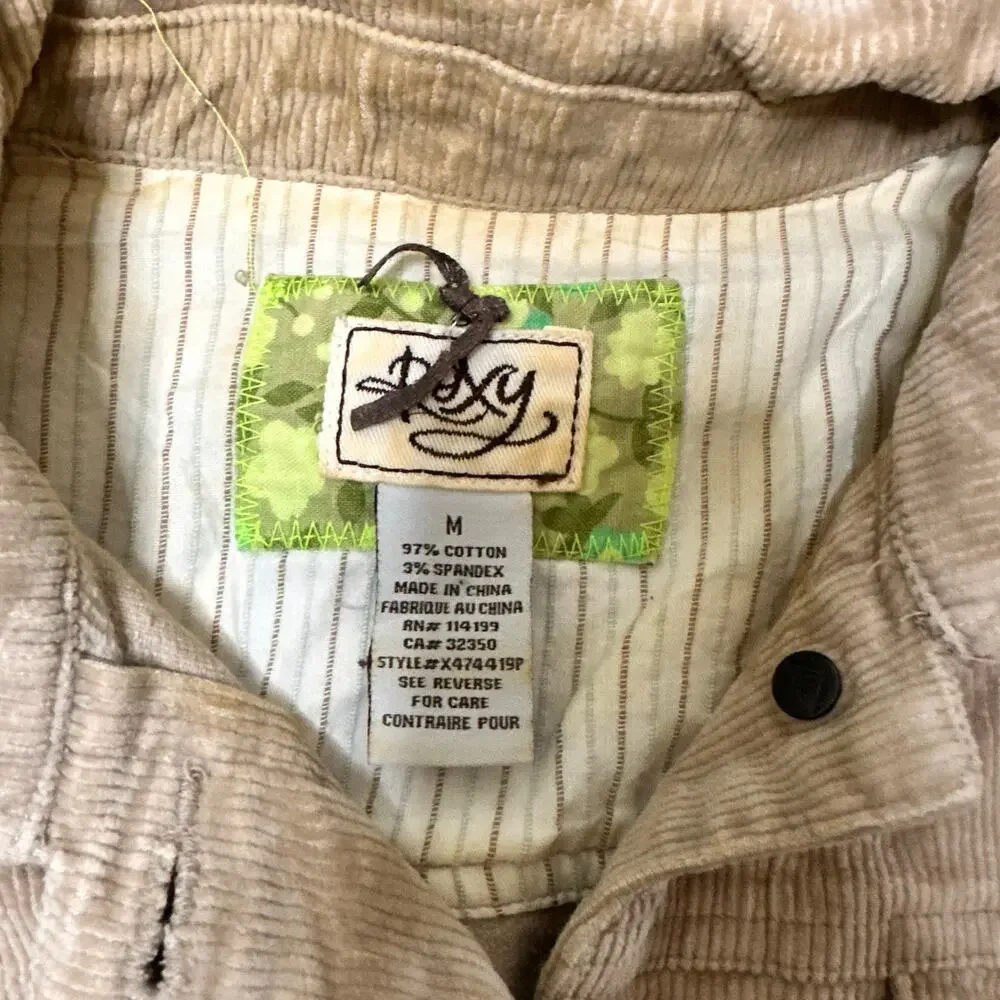 Roxy beige corduroy